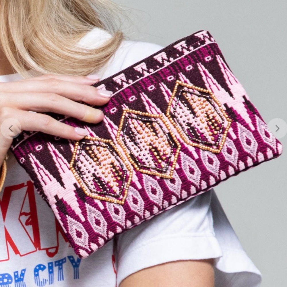 HP. Handmade patterned clutch. - Picture 3 of 6